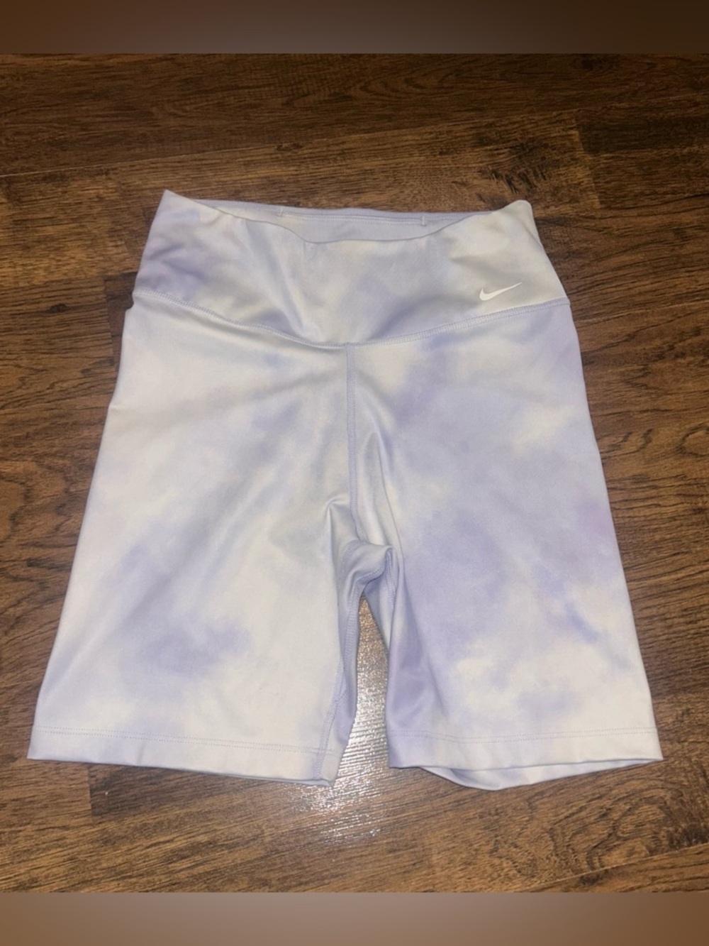 Nike Lavender Tie-Dye Bike Shorts